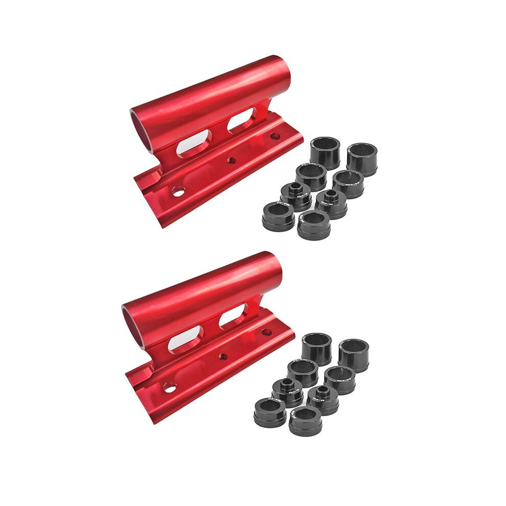 2X Bike Car Roof Mount Rack Holder Transportation Mount Rack Quick Release Thru Axle Bicycle Carrier Bracket Holder Red 4712710521480