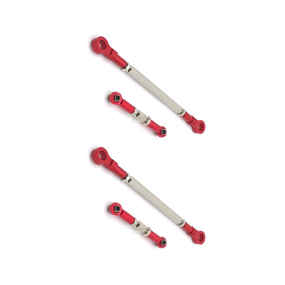 2X Metal Steering Rod Servo Link Rod For Hb Toys Zp1001 Zp1002 Zp1003 Zp1004 1/10 Rc Crawler Car Upgrade Parts, Red 6031684887667