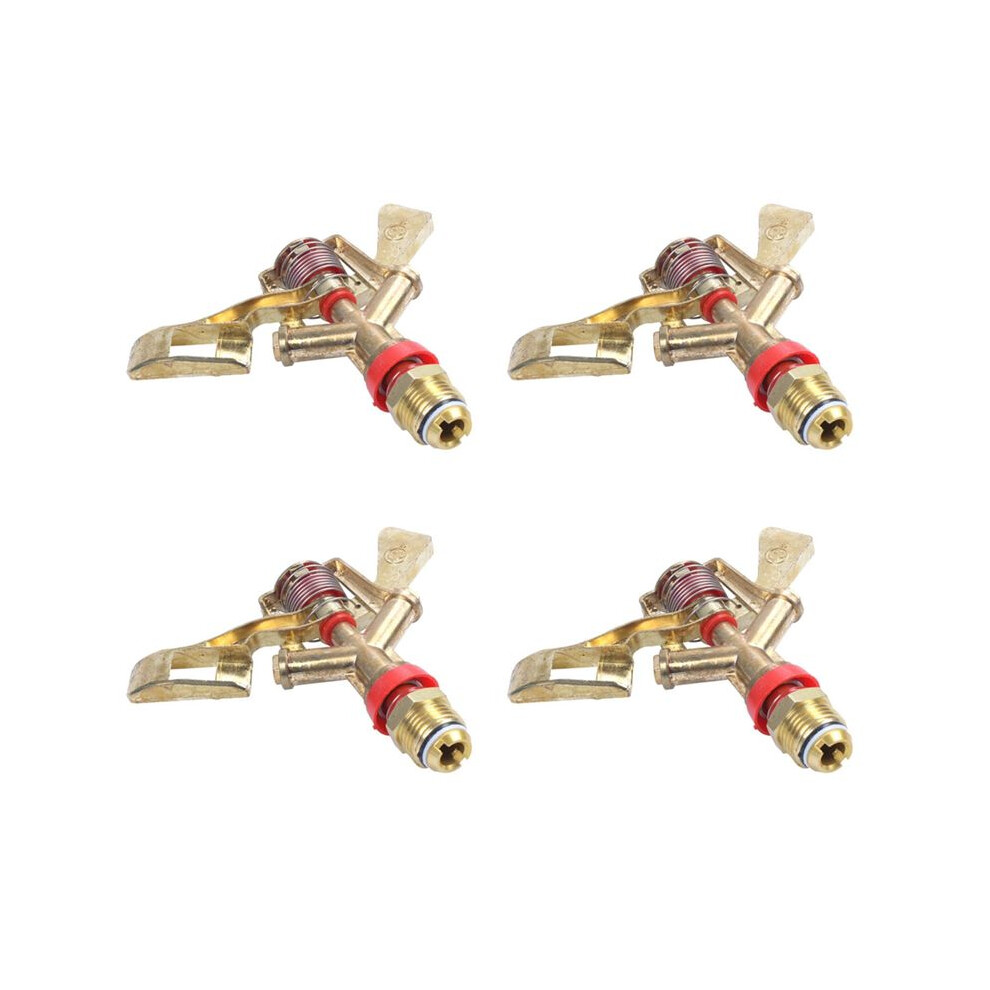4X 1/2 Inch Dual Connector Zinc Alloy 360 Degree Rotate Rocker Arm Water Sprinkler Spray Nozzle Irrigation Sprinkler 4713786161709