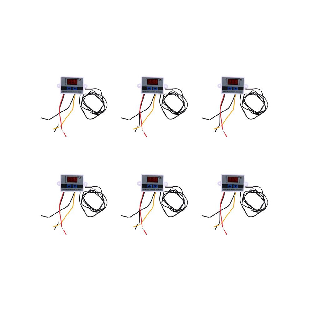 6X 10A Ac110-220V Digital Led Temperature Controller Xh-W3001 For Incubator Cooling Heating Thermostat Ntc Sensor 4711228431250