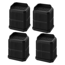 4 Pack Stackable Treadmill Incline Riser Blocks, Height Lift for Leveling & Uphill Training, for Gym and Home