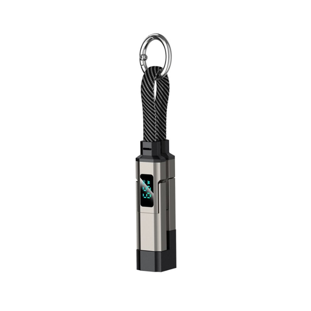 65W 4 In 1 Digital Display Fast Charging Keychain Data Cable Intelligent Digital Display Wire For Iphone17 For Android 4711347950854