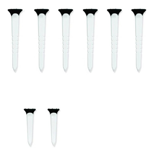 8 Pcs/Bag 79/45mm  Tees Plastic Adjustable Tees Reduces Friction Side Spin Step Down Tees  Accessories