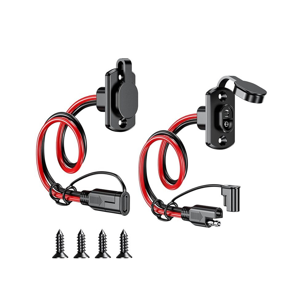 2 Pack Sae Quick Connect Harness, 12Awg Sae Adapter Male To Female Extension Cord, 1Ft 6031363956998
