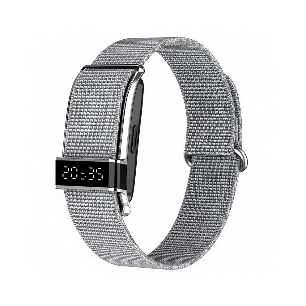 Bracelet Waterproof Fitness Tracker Heart Rate Blood Oxygen Sleep Monitor Female Health Reminder Band Gray 6033997769722