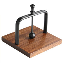 Cafe Napkin Holder Western Restaurant Paper Towel Holder Solid Wood Hotel Paper Towel Box Homestay Tabletop Black