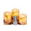 Remote Control LED Electronic Candle Light Set Simulation Swing 10 Buttons Remote Control Timer Candle Lights,B 1