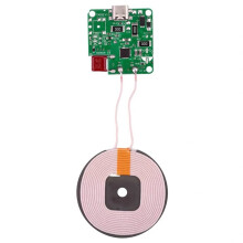 Módulo de Carregamento Sem Fio de Longo Alcance de 10 mm, Tipo C, 5 V/9 V/12 V, Carregamento Rápido de 15 W para Celulares