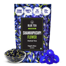 BLUE TEA - Shankhpushpi Flower Tea - 10 gm - 25+ Cups | Herbal Tea | Caffeine Free - Vegan - Non-GM
