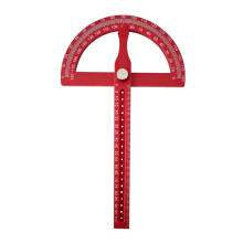 Woodworking Protractor, 180 Adjustable Angle Ruler with Marking Holes, Multi-Function Carpenter Square