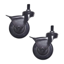 2pcs 74064 Grill Locking Caster Wheel for Pit Boss-3" Grill Stem Caster for Pit Boss Pro Series 1100,Austin XL Parts