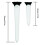 8 Pcs/Bag 79/45mm  Tees Plastic Adjustable Tees Reduces Friction Side Spin Step Down Tees  Accessories 10