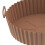 Reusable Fryer Liner Silicone Round Brown 2