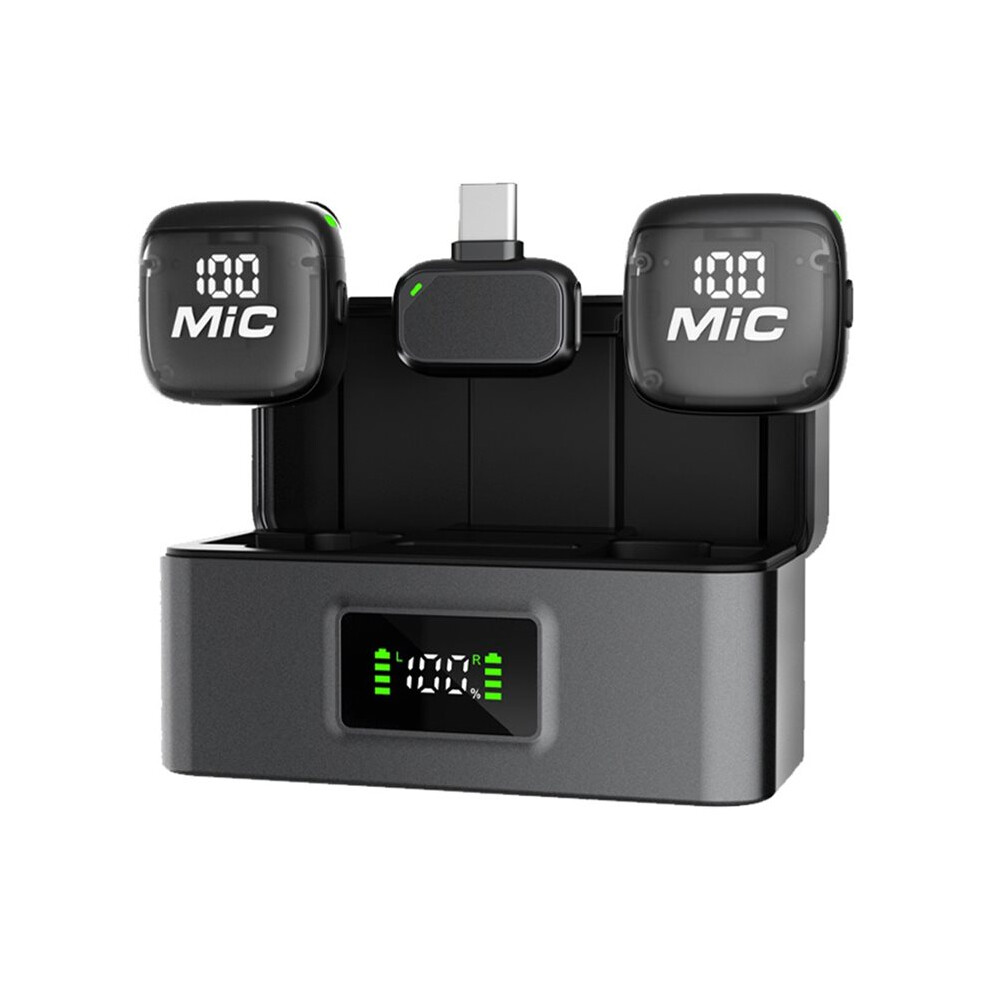 Wireless Lavalier Microphone, Ai Noise Cancellation, Digital Display, Clip- Lapel Mic For Streaming Vlog Recording 6033793844449