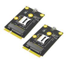 Adaptador 2 em 1 PCI-e para Cartão TF USB 2.0 e SSD M.2 NVMe Key-M para Placa-Mãe de Controle Industrial NAS