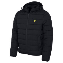 (L, Dark Navy) Lyle & Scott Mens Lightweight Full Zip Casual Puffer Jacket