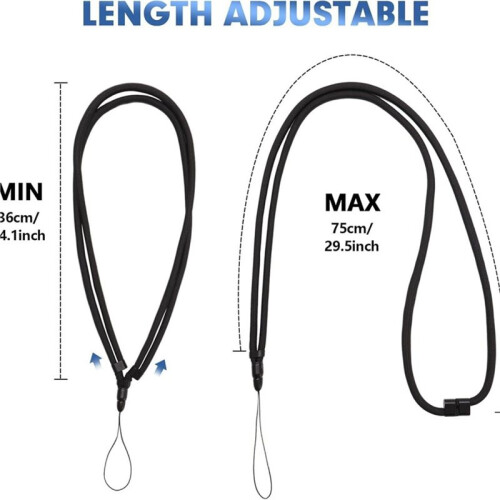 Tracolla Regolabile e Cinturino da Polso per Ventilatore Portatile per  ChillPill. 1