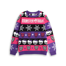 (9-10 Years) Monster High Christmas Jumper (Girls Multicoloured)