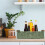 1 PC Decorative Round Paper Rope Storage Basket with Handle for Organizing, Green 5