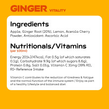 MOJU Ginger Dosing Bottles (4 x 420ml Pack, 28 Shots Total) Immune Support, Natural Ingredients, No Added Sugars or Sweeteners, Vegan, Ginger Shot