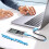 M.2 NVME/NGFF Dual Protocol SSD Enclosure Transparent Hard Drive Case USB3.2 with Intelligent Display  SSD Adapter 4