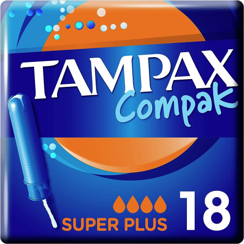 Tampons Multipack Tampax Compak Super Plus | with Applicator | 18 x 4 1