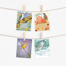 2025 A Calendar of Uncommon Birds - Bird Watcher Monthly Wall Calendar Paper Calendar Organizing & Planning