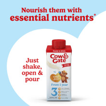 Cow and Gate 1 to 2 Years Growing Up Milk 200 ml Pack of 15 Packaging