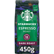 STARBUCKS Espresso Roast Dark Roast Whole Bean Coffee 450g Pack of 4