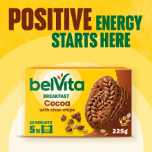 BelVita Breakfast Biscuits Cocoa Choc Chips Wholegrain High in Fibre
