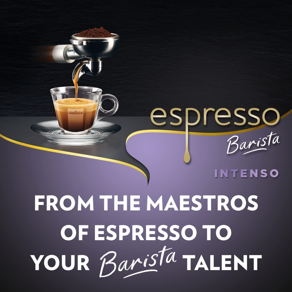Lavazza Espresso Barista Intenso Drum Roasted Coffee Beans With Aromat