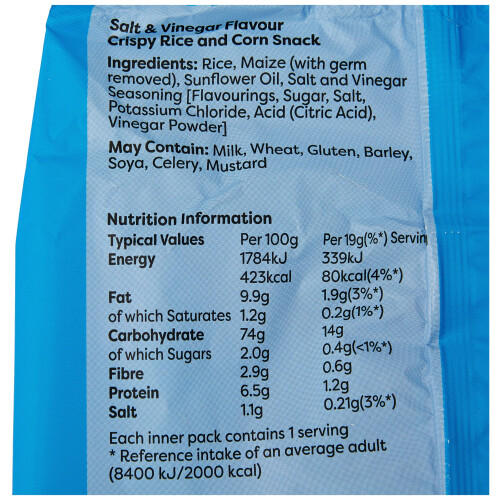 Snack A Jacks Salt&Vinegar 5 x 19g 1