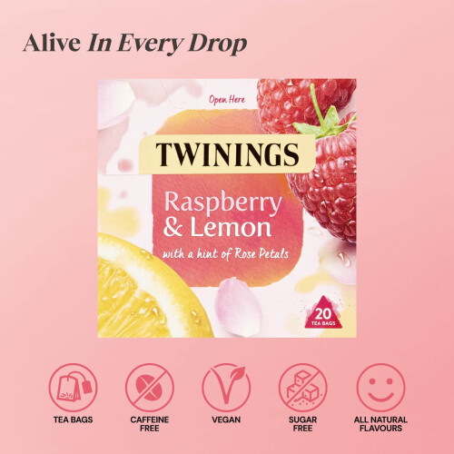 Twinings Twinings Raspberry & Lemon Tea Bags, 20 each 2