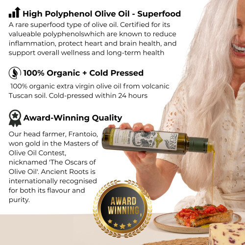 Aeons Ancient Roots Extra Virgin Olive Oil- Dr. Sarah Brewer’s 2