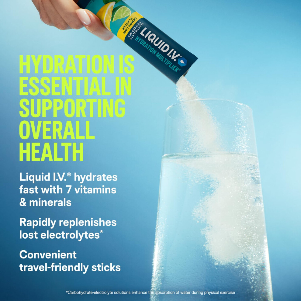 Liquid I.v. Liquid Iv Hydration Multiplier Electrolyte Powder Mix Variety Pack Lem