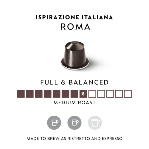 Nespresso 50 Nespresso ROMA Coffee Capsules 1