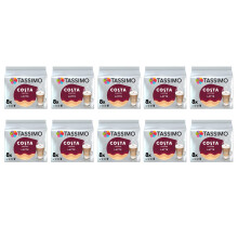 Tassimo Costa Latte Coffee Pods 10 Packs Total 80 Costa Coffee Latte