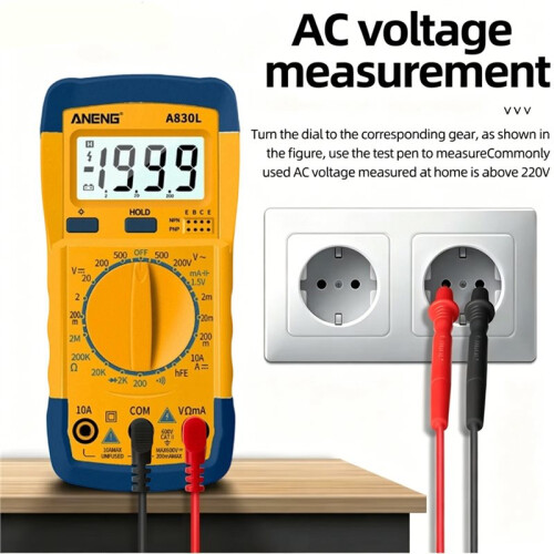 ANENG A830L  Pocket Digital Multimeter Multimetr LCD AC/ Voltage Current Diode Frequency Hand-Held Multimeter Tester Tool
