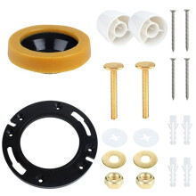 Thick Toilet Wax Ring with Flange, Universal Waste Lines, Complete Toilet Installation Kit, Toilet Seal Ring