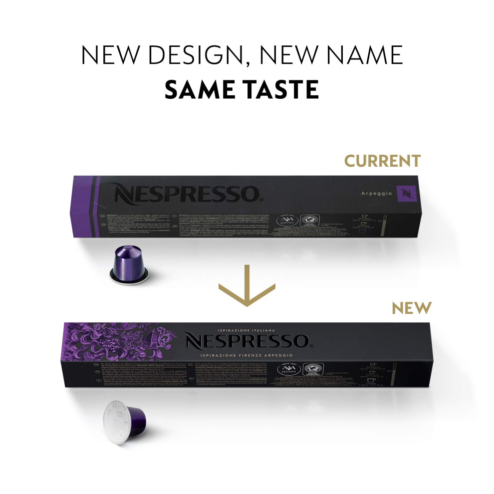 Nespresso Original Coffee Pods 50 Mixed Pack 10 Arpeggio 10 Ristretto