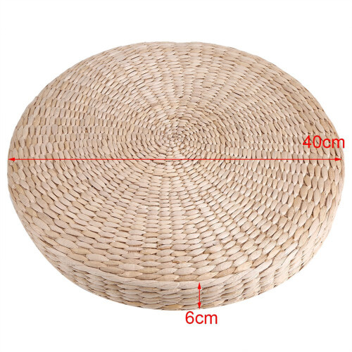 40cm Round Straw Cushion for Relaxation