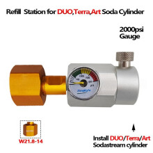 Quick Connect CO2 Cylinder Refill Station Adaptor for with W21.8-14 Connector