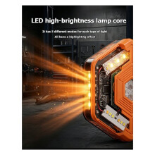 Faro di Segnalazione Stradale A LED Multifunzione, Luce di Emergenza, Segnalatore di Sicurezza Stradale Magnetico (Modello A Batteria)
