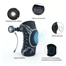 Professional Knee Brace Support for Pain Relief, Joint Recovery and Sports (L: Suitable for 130-170 Catties) Right Leg
