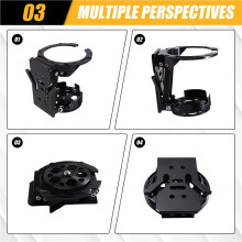 Portabicchieri Pieghevole Girevole per Moto, In CNC, da Manubrio, per F900GS/R/XR R1200 1250 1300GS/ADV.