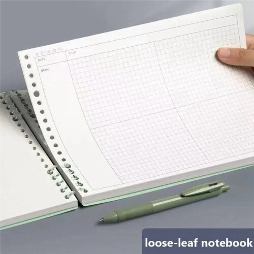 Mind Map Notebook Loose Leaf Detachable B5 Notebook College Graduate Exam Notebook White 2