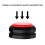 4Pcs Audio Speaker Isolation Feet Turntable Damper Absorption Shock Pad for Amplifier Devices Red 4