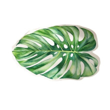 Bath Mats for Bathroom Door Mats Area Rug Green Leave Diatom Mud Bath Mat Absorbent Shower Mat Non-Slip Bathroom Mat A