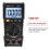 WinAPEX ET8101 Digital Multimeter True RMS Full Protection AC/ Voltage Current Resistance Capacitance with LCD Backlight 10