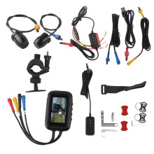 V9 Motorcycle Dashcam WiFi 1080P Front Rear Camera Waterproof Motorcycle Video Recorder Camera with Parking Monitor A